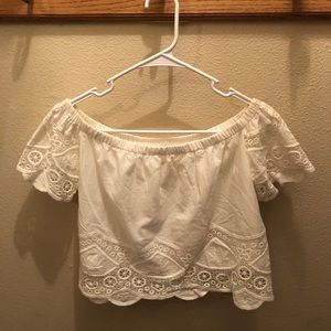 💜True Love Off Shoulder Crop Top